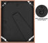Frametory 8x10 Metal Picture Frame with Mat for 5x7 Picture, Aluminum Photo Frame Collection in Rose Gold