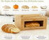 Chiron's Pantry Countertop, Chirons Pantry Bread Box with Clear View Window, Premium Bamboo Bread Storage for Kitchen