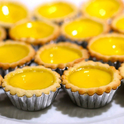 Non-Stick Egg Tart Molds, Carbon Steel Mini Baking Cup, Reusable Round Muffin Cups for Pies, Desserts