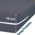 48x75 3/4 100% 8 Inch Mattress Protector Full Bunk Waterproof Zippered Cover, Deep, Six-Sided Encasement for Camper