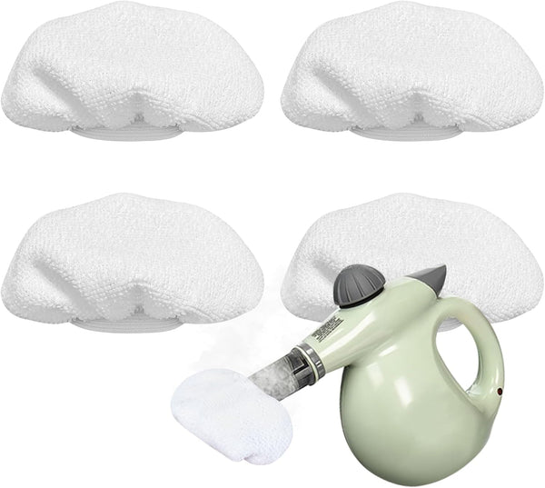LOVECO 4 Pack Universal Microfiber Cloths for Handheld Steam Cleaner - Compatible