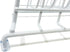 Huji Plates Holder Rack for Pots Pans Lid Organizer, TWO, White for Cabinet, Pantry or Kitchen Counter
