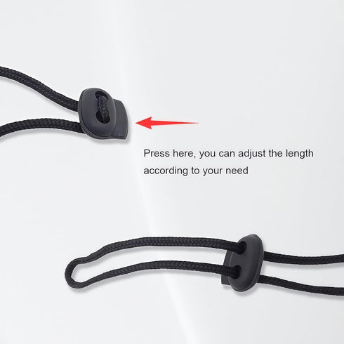 ASTRQLE 3pcs Black Adjustable Napkin Holders Lanyard Neck Strap Chain Clip Adjustable Napkin Bib Towel Clips