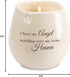 Pavilion Light Your Way Memorial Ceramic Vessel, 100% Soy Wax Candle, 8 oz, White