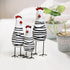 Notakia Wooden Rooster Kitchen Decor Figurine, Cute Chicken Chook Carving for Home Decoration - Set of 3
