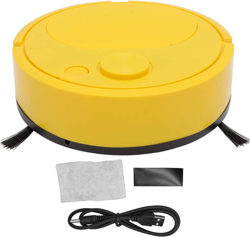 Fdit Robot Vacuum Cleaner, Mini Automatic Avoidance USB Charging Smart Sweeping Robot for Wooden Flooring