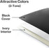CRANBURY Portfolio Binder for 8x10 Photos (Black), Poly Plastic Art Presentation Book with 24 Pages for 48 Pictures