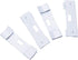Blulu 50 Pcs Vertical Blind Repair Tabs Kit, Vane Savers Blind Repair Clips, White Window Replacement Parts