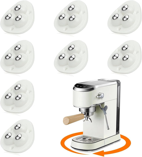 Self Adhesive Caster Wheels - 360° Swivel Appliance Rollers for Kitchen, 8 PCS Mini Ball Transfer Roller