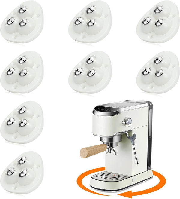 Self Adhesive Caster Wheels - 360° Swivel Appliance Rollers for Kitchen, 8 PCS Mini Ball Transfer Roller