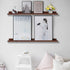 48 Inch AZSKY Long Floating Shelves for Wall Large Picture Ledge Walnut Photo Ledge Wall Shelf Bookshelf for Home Decor