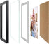 Giftgarden 4x6 Picture Frame Set of 4, 5x7 Frames Matted for 4x6 Pictures or 5x7 Photos, Black Wall Hanging or Tabletop