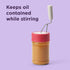 Chef'n Peanut Butter Stirrer - Perfect for Mason & Peanut Butter Jars, Red/Stainless