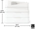 Umbra Glam Organizer, Large Makeup Organizer with Three Drawers, Rubber Feet and Removable Dividers, White/Grey