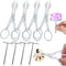 4 Pack Cake Flower Decorating Set, Stainless Steel Flower Nails and Lifters for Icing Flowers Decoration