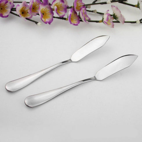 Stainless Steel Butter Knife, Set of 2, Butter Spreader for Breakfast, Cheese and Condiments