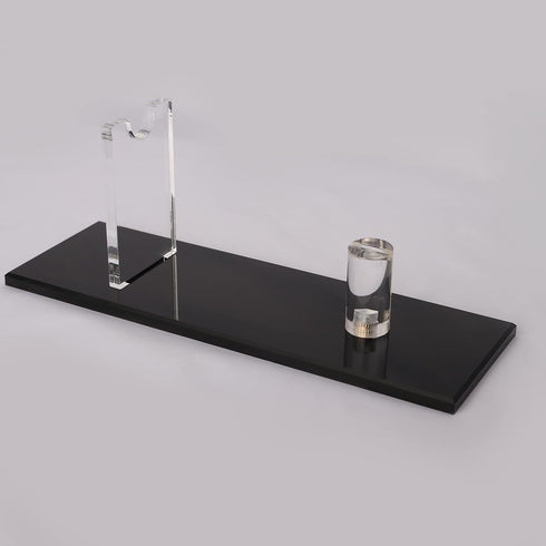 WANLIAN Knife Holder Display Stand for Fixed Blade Knife Collection, Single Knife Home Decor (Black)
