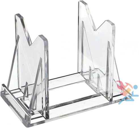 OnFireGuy 10pcs Clear Acrylic Fishing Lure Display Stands, 3-Piece Easels for Fishing & Decoration