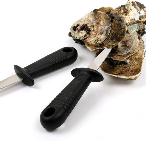 Dhieong 8 Pack Oyster Knife Oyster Shucking Knives - Food Grade Stainless Shucker Oyster Shuckers with Non Slip Handle