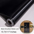 Self Adhesive Vinyl Black Brushed Metal Contact Paper for Refrigerator Dishwasher Stove Oven Doors 15.7x117 Inches
