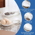 Kyraton Spoon Rest 2 Pack, Plastic Holder for Kitchen Counter, Utensil Rack for Spoons, Tongs, Spatulas