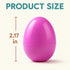Coynurex 54PCS 2.17'' 6 Fillable Easter Eggs Plastic Hinged Eggs in Colors Bulk Eggs for Hunt, Party, Basket Fillers