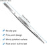 AHIER 12inch Stainless Steel Kitchen Tweezer, Long with Precision Serrated Tips for Cooking
