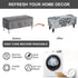 30) Eco-Ancheng Storage Ottoman Cover Rectangle Ottoman Slipcover Folding Storage Bench Cover Footrest Stool Slipcover