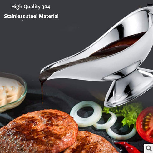 Stainless Steel 3 OZ Gravy Boat Juice Bucket Dish, 3 Pack