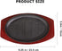 Steak Plate Griddle Pan - 8 Inch Non Stick Stove Top Grilling Pan for Steak, Bacon, Veggies, Fish, Cast Iron Set