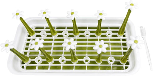 Removable Large Water Bottle Drying Rack - Vertical Kitchen Counter Rack for Bottles, Glasses, Tumblers
