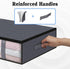 StorageRight Storage Bins, Foldable Blanket Storage Bags, Under Bed Containers for Organizing Clothing, Bedroom, 2-Pack