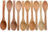 10 Pcs 7 inch Ecofriendly Handle Long Wooden Spoons, Coffee Honey Tea Stirrer Tableware