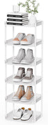 Altdnmaf 6 Tier Narrow Shoe Storage Rack, Compact Single Shoerack Stand for Slim