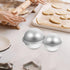 Tofficu 8Pcs Dome Cake Pan, Aluminum Cake Ball Mold - 1.77+2.16+2.55+3.14 Inch Half Ball Cake Pan for DIY Baking