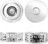 QWORK 2 Pack Tea Kettle Warmer, Brushed Stainless Steel with Hollow Frame and Tea Candle Holder, Silver