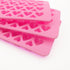 3 Pcs Candy Ice Mold, CNYMANY Valentine's Day Silicone Mini Heart Shaped Ice Cube Trays - Pink