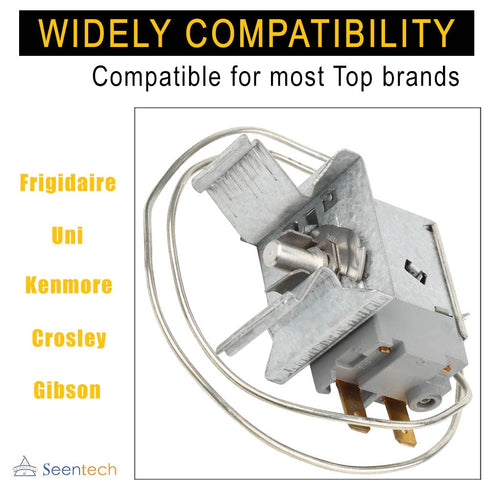 Lifetime 5304513033 Refrigerator Temperature Control Thermostat by Seentech, Compatible with Frigi-daire Kenmore,
