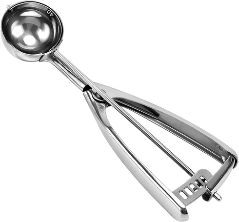 Medium Cookie Scoop, 2 Tbsp / 30ml / 1 oz, Size #40 Cookie Dough Scoop for Baking, Stainless Steel