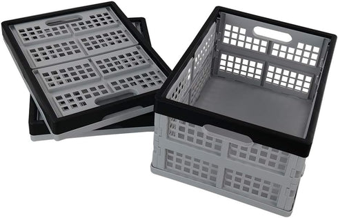 Eagrye 32 Set 3 L Collapsible Storage Crate, Folding Storage Crates