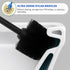 Set, 304 Black Toilet Brush and Holder Stainless Steel Heavy Duty Toilet Bowl Brush and Holder with Long Handle