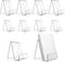 Dicunoy 10PCS Acrylic Book Stands, Clear Display Easel for Picture Album, Brochure, Paperbacks
