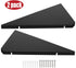 evron Corner Mounting Shelf Set of 2, Easy to Install Floating Wall Shelves, Durable Waterproof ABS Plastic