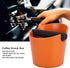 Coffee Knock Box - Portable Household Non Slip ABS Coffee Grind Dump Bin for Coffee Shop, Orange