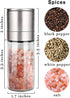 Gulex Salt Grinder Pepper Mill, Refillable, Adjustable Coarseness Black Pepper Grinder, Stainless Steel Sea Salt Shaker