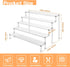2Pcs 5 Acrylic Risers Display Stand for Action Figures, Tier Clear Display Collectibles Dessert Holder, Durable