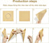 30 Pcs Kraft Paper Confetti Cones, 17x17cm Wedding Confetti Cones
