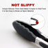 2 Pack Black Kitchen Tongs, Premium Silicone BPA Free Non-Stick Stainless Steel BBQ Cooking Tongs, 9-Inch & 12-Inch