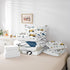 Set 7 Set Set Feelyou Cartoon Car Kids Comforter with Sheets Piece Twin Size Construction Bedding Boys Decor Equipment