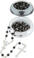 Needzo Boys Black Bread of Life First Communion Rosary Gift Set, 18 Inch with Case